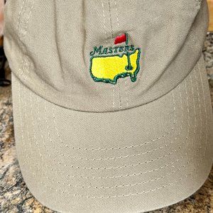 HURRY, it's time for MASTERS!  Baseball cap, New With Tags, tan, adjustable back